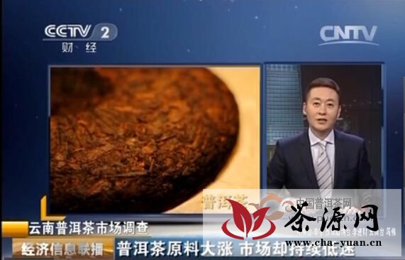 CCTV2【经济信息联播】普洱茶原料大涨、市场却持续低迷 视频 